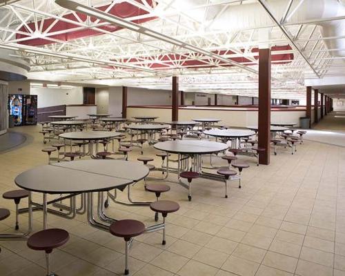Interior photo of Astronaut High School dining area