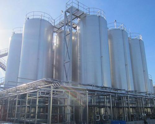 Exterior photo of process tanks