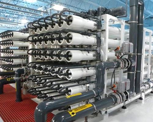 Interior photo of membrane filtration system